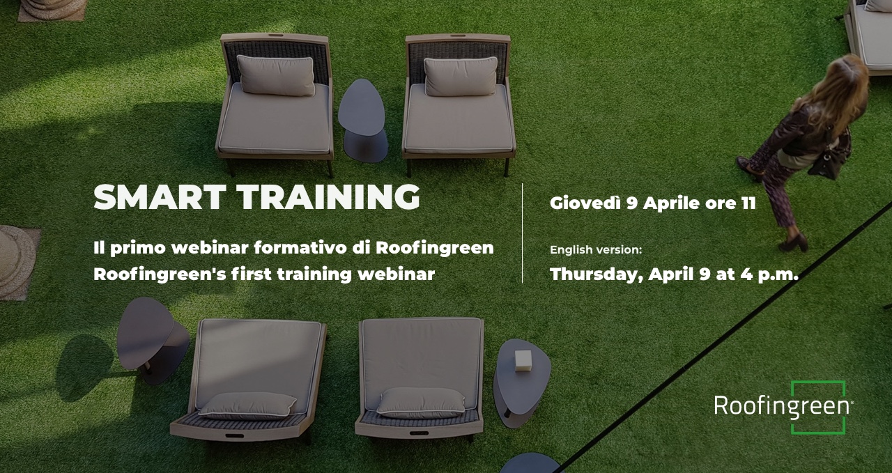 Smart training, the first webinar by Roofingreen