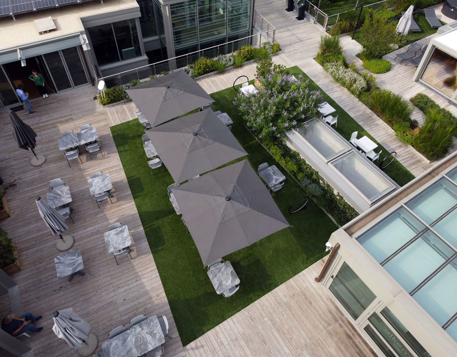 Roofingreen atterra sul rooftop Green Pea