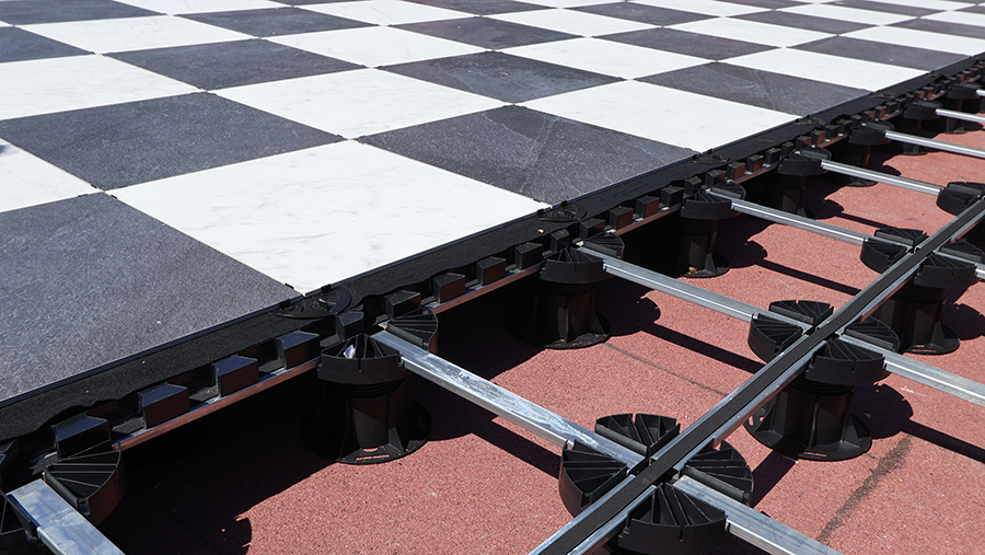 Florim 9 mm porcelain outdoor installation