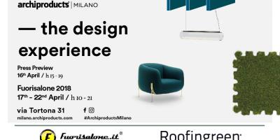 fuorisalone 2018 Roofingreen e Archiprodutcs Milan